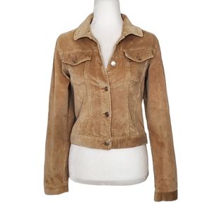 Angfu Womens Brown Corduroy jacket Size Medium